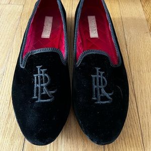 Ralph Lauren- Velvet flats - Black